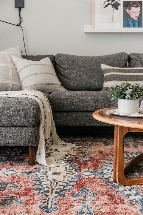 Our Unique Loom Living Room Rug - Dream Green DIY